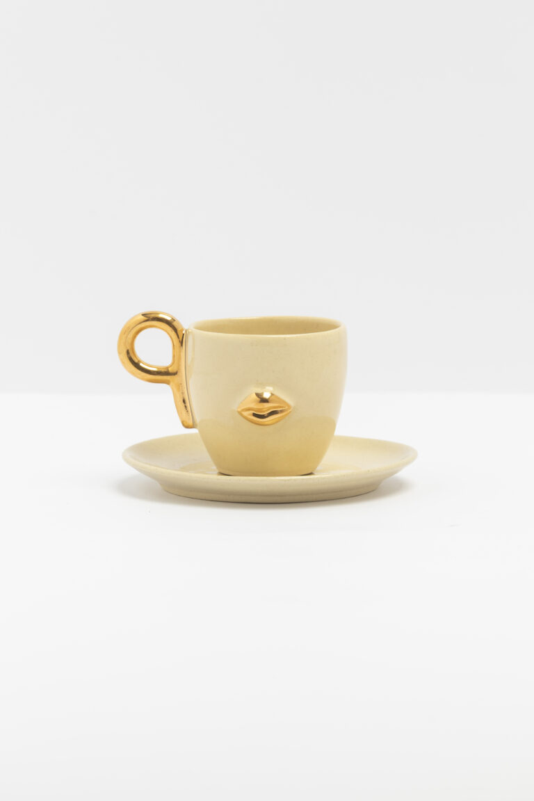 Xícara Aurora beijinho ouro líquido| cor baunilha