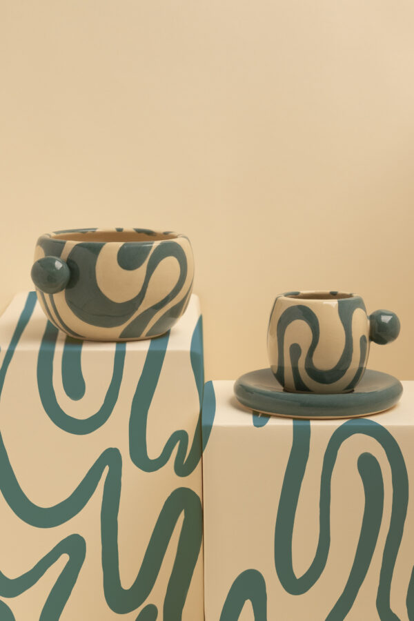 Copo + pires Flow | cor verde vintage - Image 2