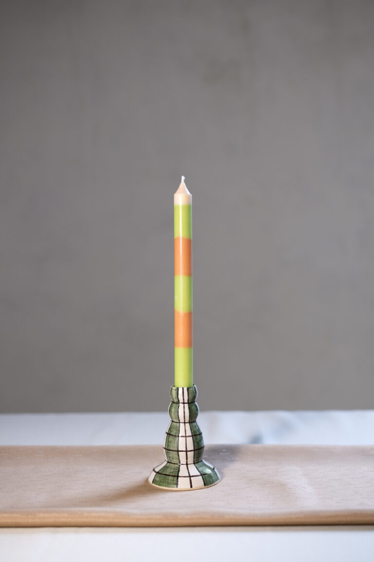 Vela stripes verde e apricot