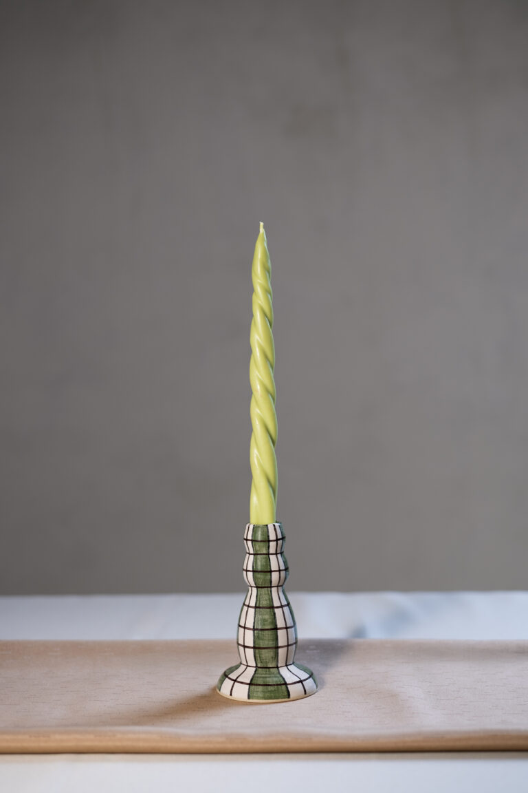 Castiçal Chess M | cor verde orvalho